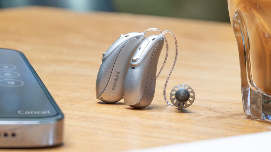 Phonak device on table